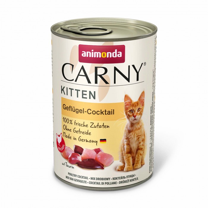 Animonda Carny Kitten Poultry Cocktail влажный корм с птицей для котят 400 г
