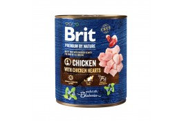 Brit Premium by Nature з куркою та курячими сердечками для собак 800 г