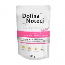 Dolina Noteci Premium вологий корм для цуценят з серцем та печінкою 100 г