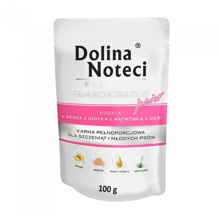 Dolina Noteci Premium вологий корм для цуценят з серцем та печінкою 100 г