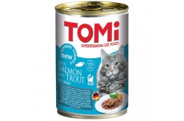 TOMI SALMON TROUT влажный корм для котов с лососем и форелью в соусе 400 г