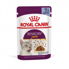 ROYAL CANIN SENSORY TASTE вологий корм для дорослих котів в желе 85г*12шт