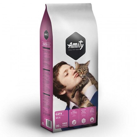 Amity Eсо Cats Мix сухой корм для кошек микс мяса 20 кг