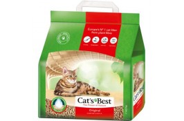 Cat's Best Eko Plus ORIGINAL древесный комкующийся наполнитель для котов без аромата 10л