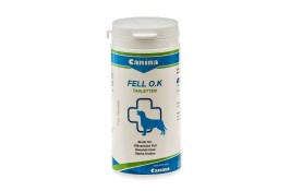 Canina Fell O.K. вітамін з біотином для шерсті собак 250 г/150 таб.