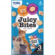 INABA Juicy Bites снеки для кошек со вкусом гребешка и краба 3 шт*11,3 г