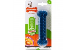 Nylabone Moderate Chew Dental Bone игрушка кость для собак малых пород с ароматом курицы 12,1см