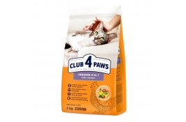 Club 4 Paws Premium&nbsp;Indoor 4 in 1&nbsp;Adult Cat Chicken сухой корм для котов с курицей 2 кг