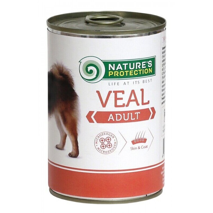 Nature's Protection Adult Veal влажный корм для собак с телятиной 800 г*6шт.