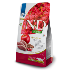 Farmina N&D Quinoa Cat Adult Hairball Duck & Apple сухой корм для выведения шерсти с уткой, киноа, яблоком и клюквой 0,3 кг