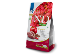 Farmina N&D Quinoa Cat Adult Hairball Duck & Apple сухой корм для выведения шерсти с уткой, киноа, яблоком и клюквой 0,3 кг