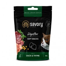 Savory м'які ласощі для котів з качкою та чебрецем 50 г