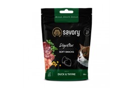 Savory мягкие лакомства для кошек с уткой и тимьяном 50 г