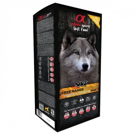 Alpha Spirit Free Range Poultry напіввологий гіпоалергенний корм для собак 9 кг (45 х 200г)