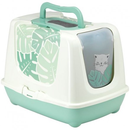 Moderna Trendy Cat Eden закрытый туалет для котов (зеленый)