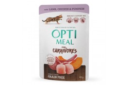Optimeal Adult Cats Grain Free  з ягням та куркою у гарбузовому желе 85 г