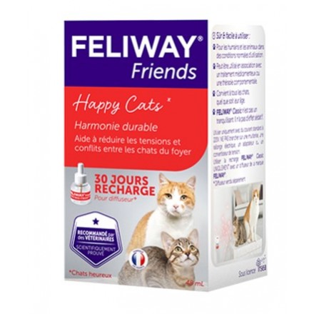 Ceva Feliway Friends успокаивающее средство для кошек при групповом содержании (сменный блок) 48 мл
