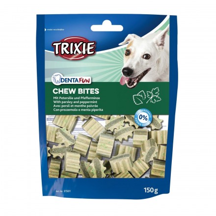 Trixie Denta Fun Chew Bites ласощі для собак із петрушкою та м'ятою 150гр