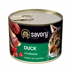 Savory Cat Can Adult для вибагливих котів Качка 200g
