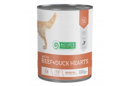 Nature's Protection with Beef & Duck Hearts влажный корм для собак с говядиной и утиным сердцем 800 г*6шт.