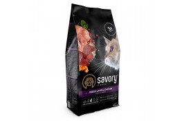 Savory Adult Cat Steril Fresh Lamb and Chicken 2 kg