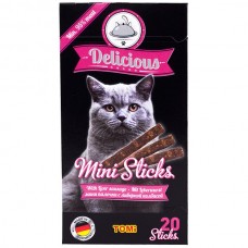 TOMI DELICIOUS MINI STICKS LIVER SAUSAGE лакомство для котов с ливерной колбасой 40 г