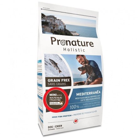 Pronature Holistic Dog Mediterranea Small Bites сухий корм для собак малих порід з лососем і томатами 4 кг