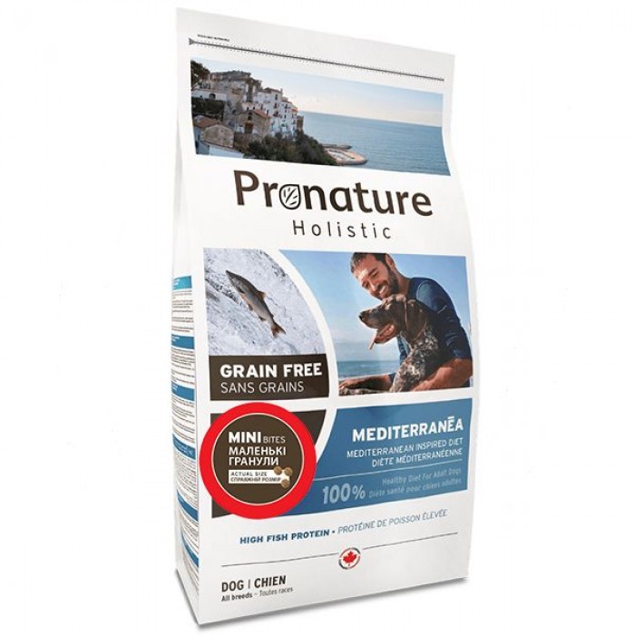 Pronature Holistic Dog Mediterranea Small Bites сухий корм для собак малих порід з лососем і томатами 4 кг
