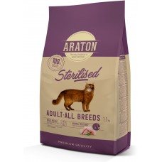 Araton Sterilised Adult All Breeds сухий корм для стерилізованих котів 1,5кг