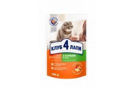Club 4 Paws Premium влажный корм для кошек с курицей в соусе 100г*24шт