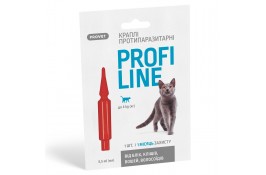 ProVet Profiline противопаразитарные капли для кошек до 4 кг (1 пипетка - 0,5 мл)
