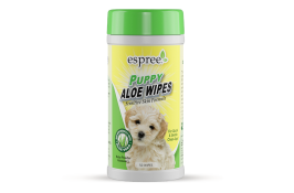 Еspree Puppy Aloe Wipes влажные салфетки​ для щенков с ароматом детской присыпки 50 шт