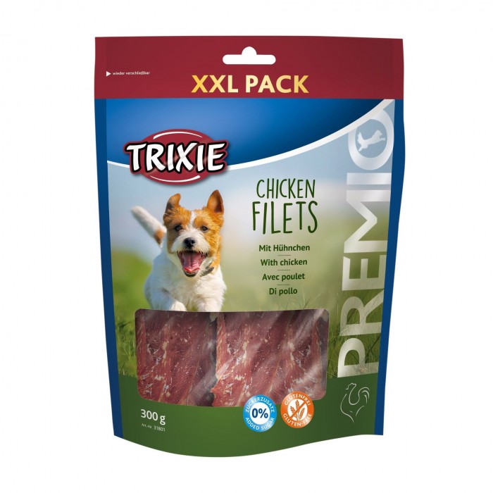 Trixie PREMIO Chicken Filets XXL Pack Лакомство для собак с куриным филе 300гр