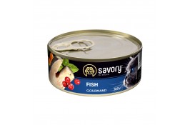 Savory Cat Can Adult для вибагливих котів Риба 100g