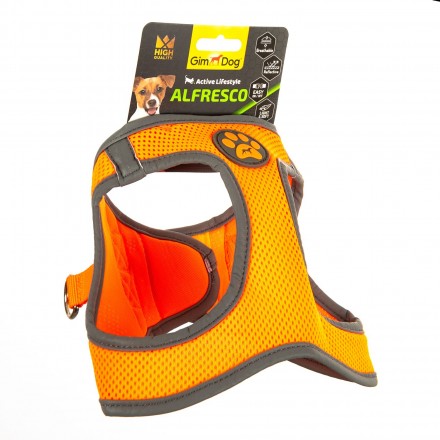 GimDog Alfresco шлея для собак середніх порід (помаранчевa) М 
