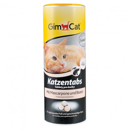 GimCat Katzentabs - вітамінізовані ласощі для котів, з маскарпоне 710 шт./425г.