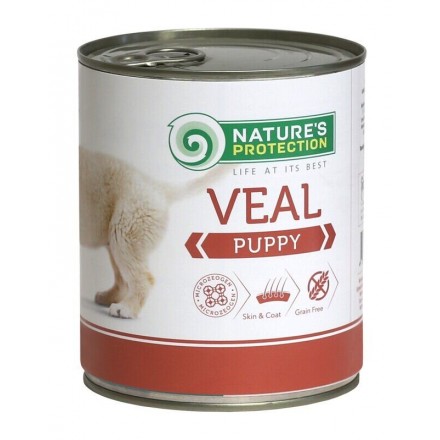 Nature's Protection Puppy Veal влажный корм для щенков с телятиной 400 г*6шт.