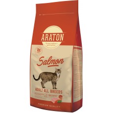 Araton Salmon Adult All Breeds сухий корм для дорослих котів з лососем 15кг
