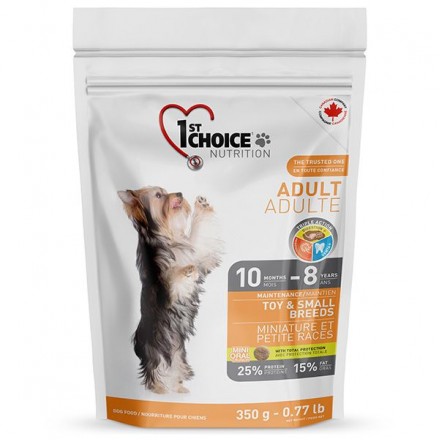 1st Choice Adult Toy & Small Chicken сухий корм  для собак міні та малих порід з куркою 0,35 кг