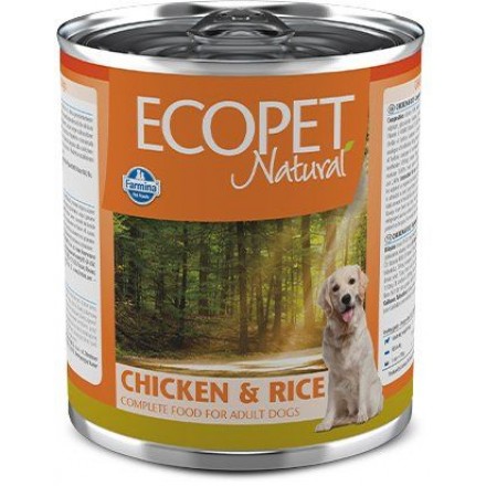 Farmina Ecopet Natural Dog Chick & Rice вологий корм для дорослих собак з куркою 300 г