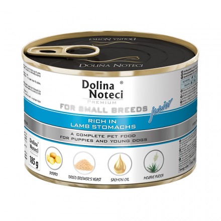 Dolina Noteci Premium влажный корм для щенков с рубцом ягненка 185 г