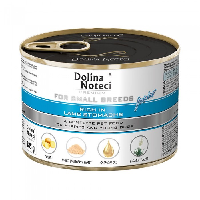 Dolina Noteci Premium вологий корм для цуценят з рубцем ягнятини 185 г