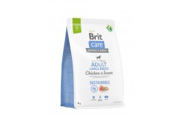 Brit Care Dog Sustainable Adult Large Breed корм для собак великих порід з куркою та комахами 3 кг