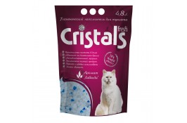 CRISTALS Fresh силикагелевый наполнитель для котов с ароматом лаванды 4,8 л