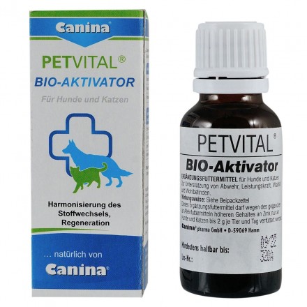 Canina Petvital Bio-Aktivator витаминный комплекс для котов и собак для иммунитета 20 мл