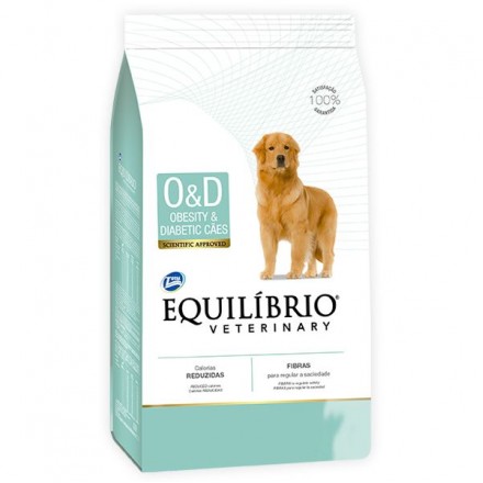 Equilibrio Veterinary Dog Obesity & Diabetic сухой корм для собак при ожирении и сахарном диабете 7,5кг