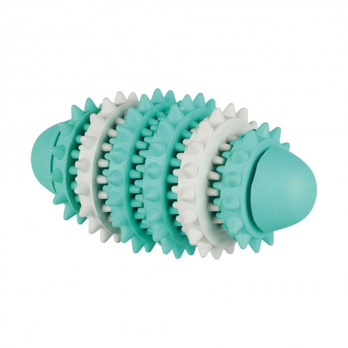 Trixie Denta Fun игрушка для собак мяч-катушка для зубов регби 15 см