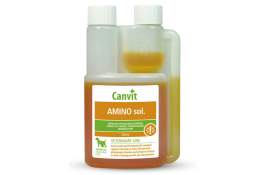 Canvit Amino sol комплекс гідрофільних вітамінів групи В, амінокислот, глюкози і солей 30 мл
