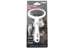 AnimAll Groom пуходерка для тварин розмір S (сіра)