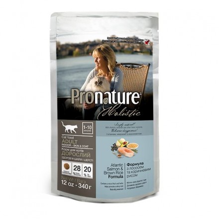 Pronature Holistic Cat Atlantic Salmon & Brown Rice сухий корм з лососем та рисом 0,34 кг